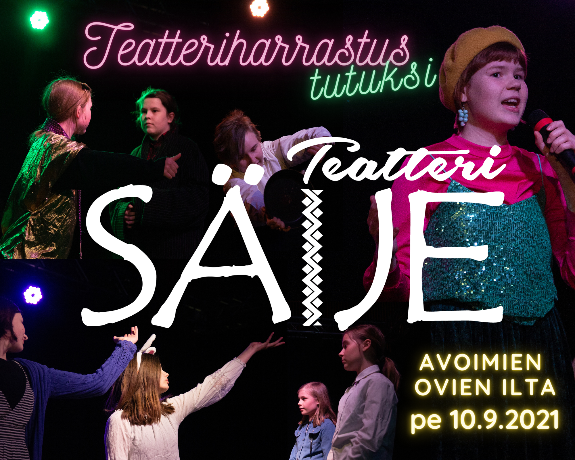 Ilmoittaudu Teatteri SÄIJEN Avoimien ovien iltaan 9.9. mennessä